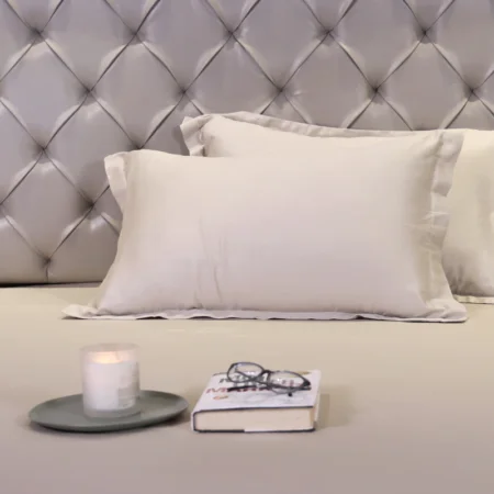 Pearl Serenity Solid Bedsheet - Image 2