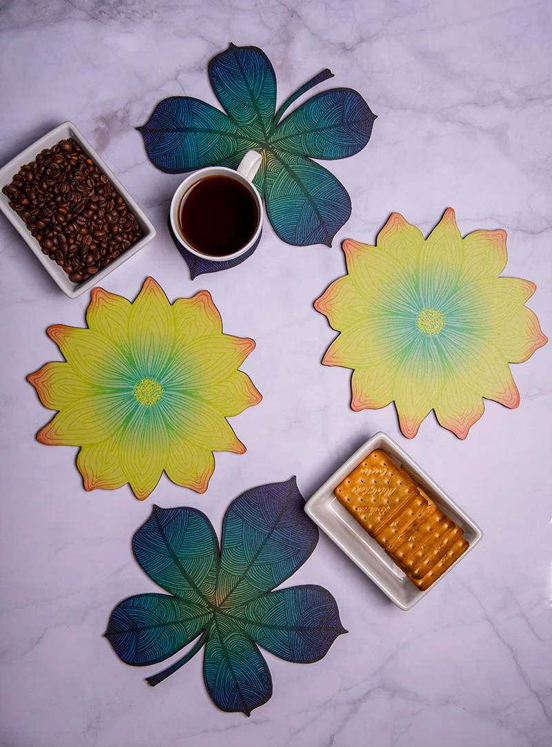 Gerbera Trivet set