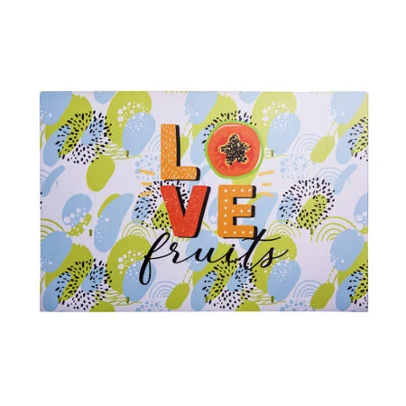 "Love Fruits" MDF Tablemat, Set of 2 - Image 3