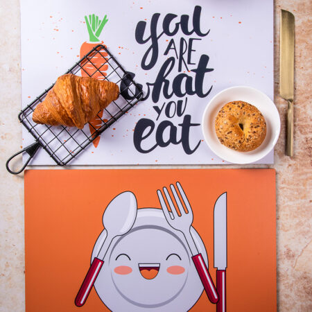 "U are What U Eat" MDF Tablemat, Set of 2