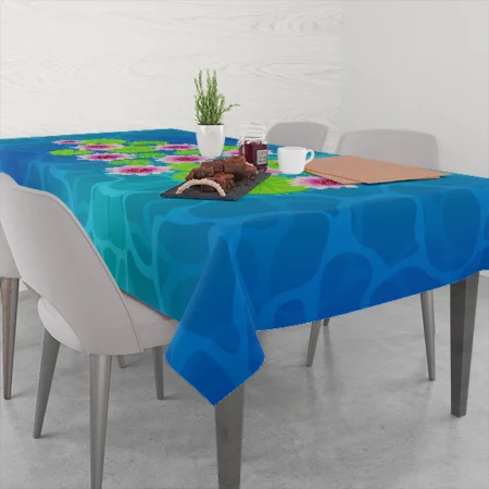 "Lotus Pond" Tablecloth