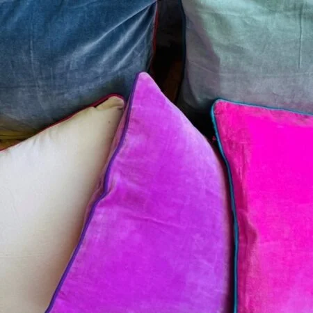 "Purple Passion" Velvet cushion - Image 2