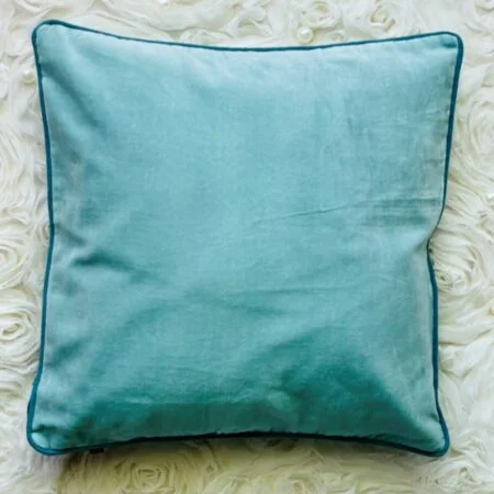 "Teal Treasure" Velvet cushion