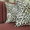 Leopard Throw Pillow,12"x12", Faux leather - Image 6
