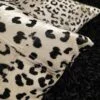 Leopard Throw Pillow,12"x12", Faux leather - Image 3