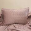 "Pure Bliss"- Cameo Rose, 100% Cotton, 300 TC, Super king, Quilted PC, Bedsheet set - Image 4