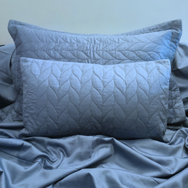 Pure-Bliss-Jean-Blue-100-cotton-300-TC-super-king-quilted-PC-bedsheet-set