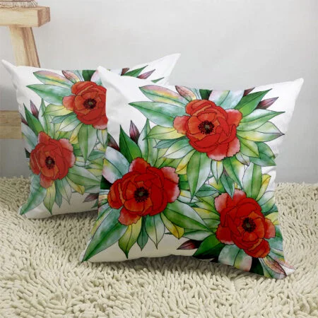 "Peonies" Cushion covers, Set of 2