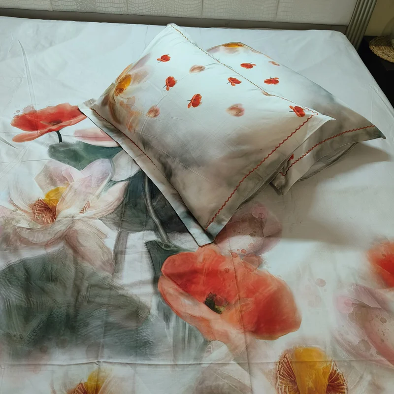 Lotus - Scarlet 350 TC Bedsheet set