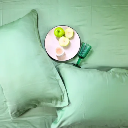 Sage Harmony Solid Bedsheet - Image 2