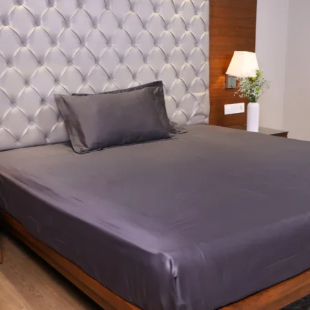 Midnight Garden Solid Bedsheet