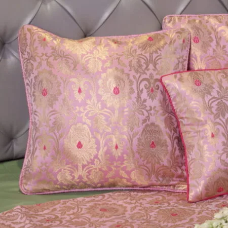 Regalia Brocade Cushion cover - Pink